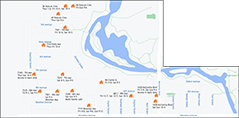 Map of Dieppe